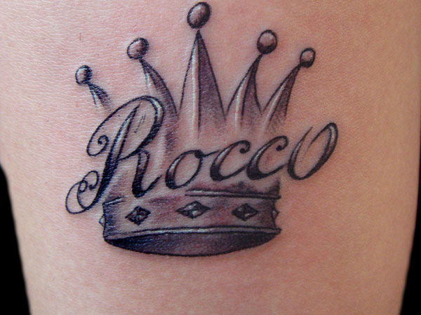 Crown Name Tattoo