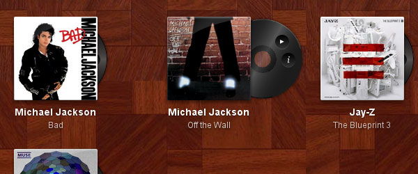 Vinyle coulissant avec CSS3