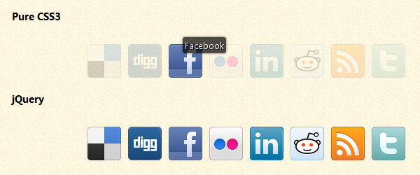 Affichez les icônes sociales d'une belle manière en utilisant CSS3