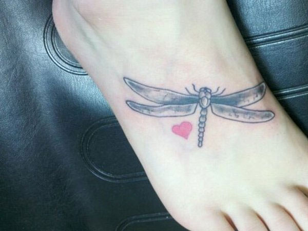 Dragonfly Love Tattoo