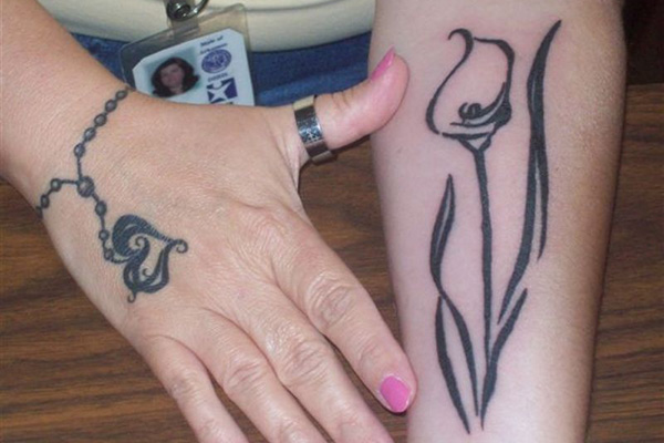 Tatouages ​​De Lys Calla