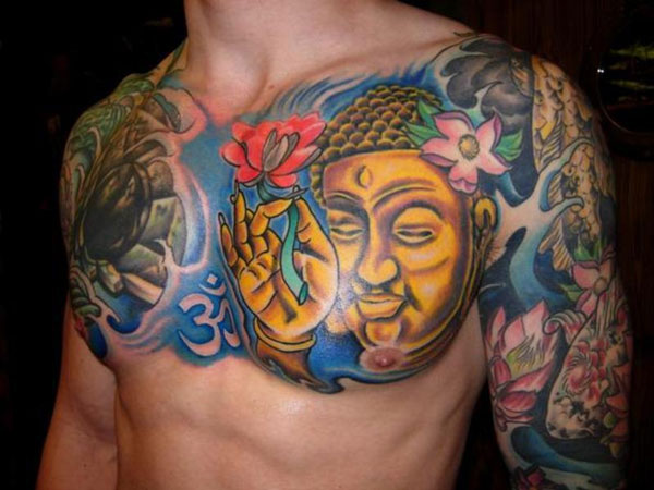 Βουδιστικό τατουάζ Lotus