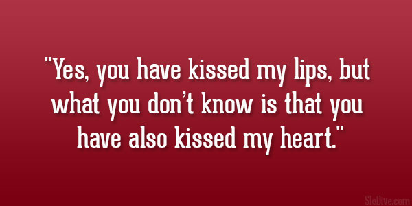 נישקה לי את השפתיים