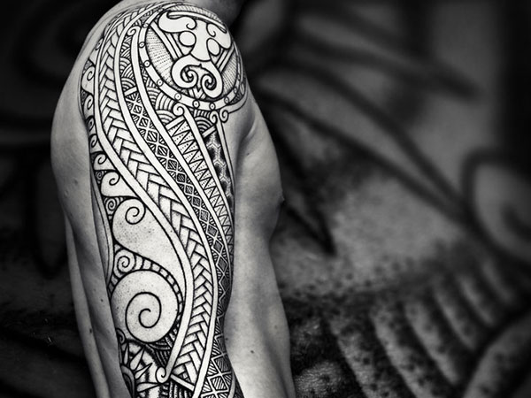 Stupendous Samoan Sleeve Tattoo