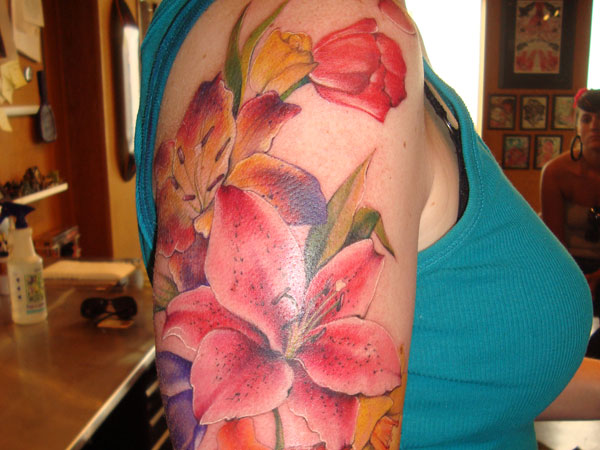 Fleurs de tatouage