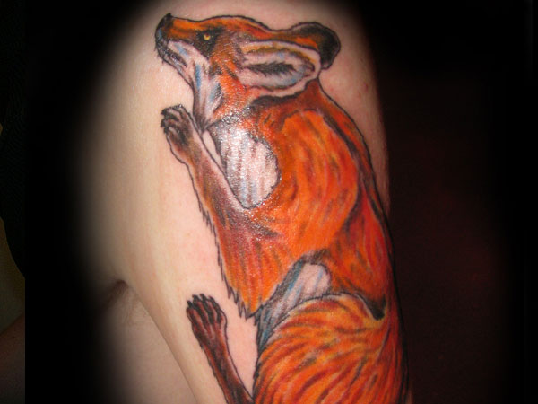 Tatouage de renard fabuleux