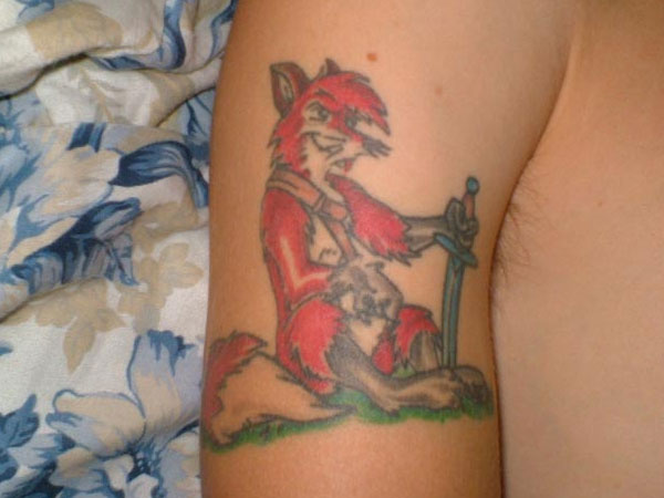 Mon tatouage de renard roux