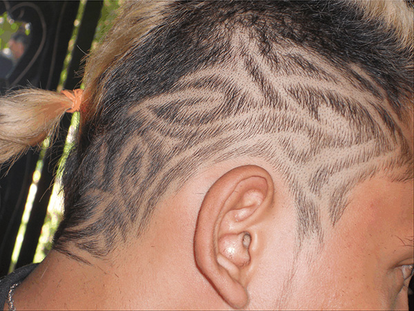 Arty Hair Tattoo