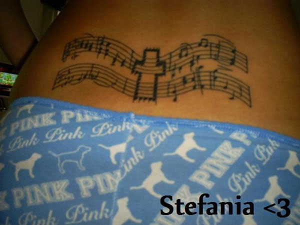 Tatouage Musical Noir