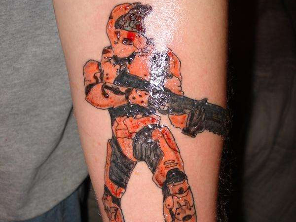Halo Shooter Tattoo