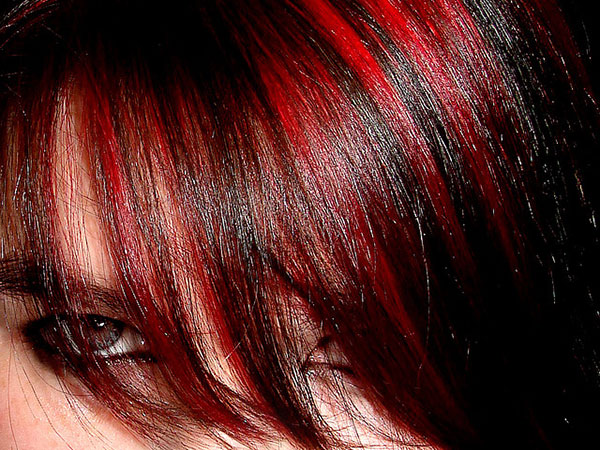 Couleur de cheveux doux rouge