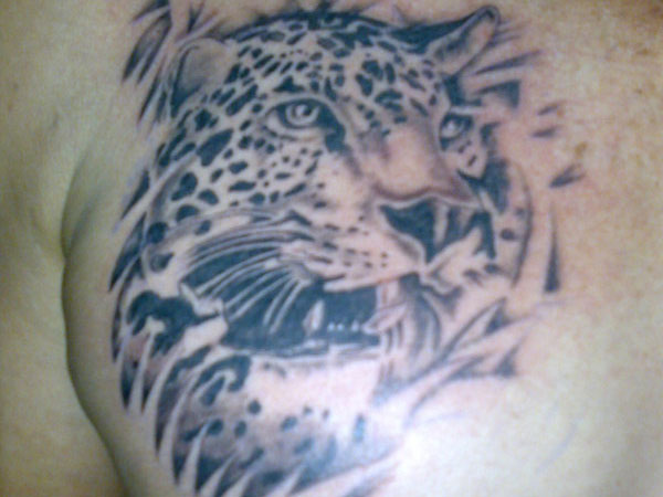 Furious Leopard Tattoo