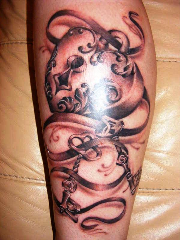 Side Leg Tattoo