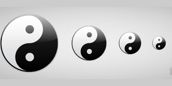 Créer le symbole Yin Yang