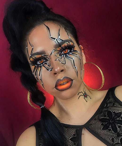 Idée de maquillage audacieuse pour Halloween