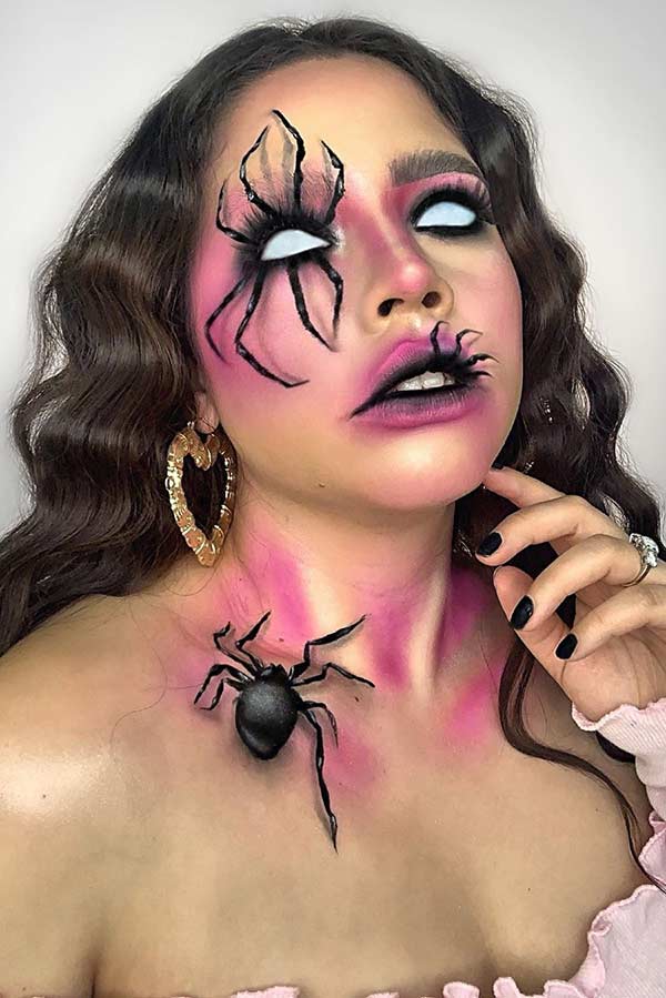 Maquillage Halloween Araignée Effrayante