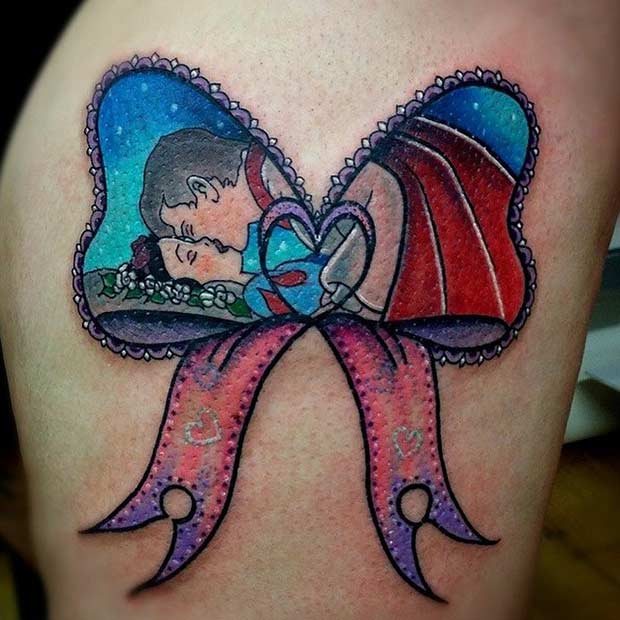 Πολύχρωμο τατουάζ Disney Snow White