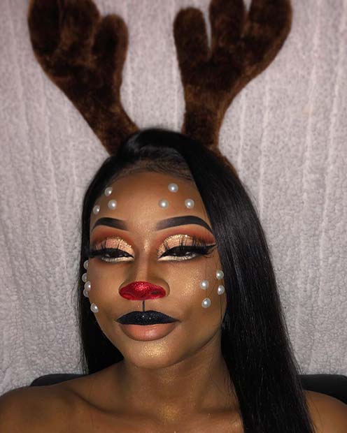 Maquillage inspiré de Rudolph