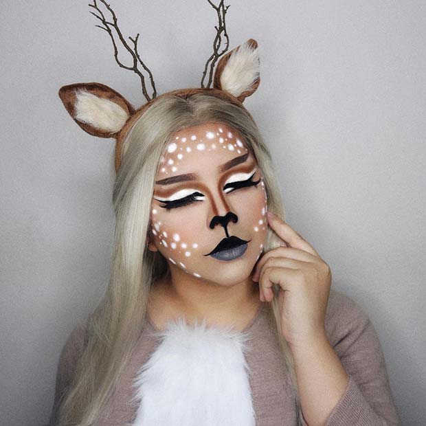 Idée de maquillage de cerf magique