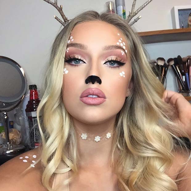 Maquillage De Cerf Élégant