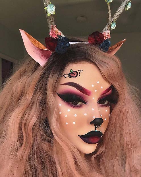 Idée de maquillage de cerf fantastique