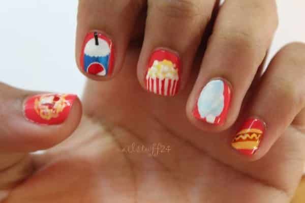 dessins justes d'art d'ongle