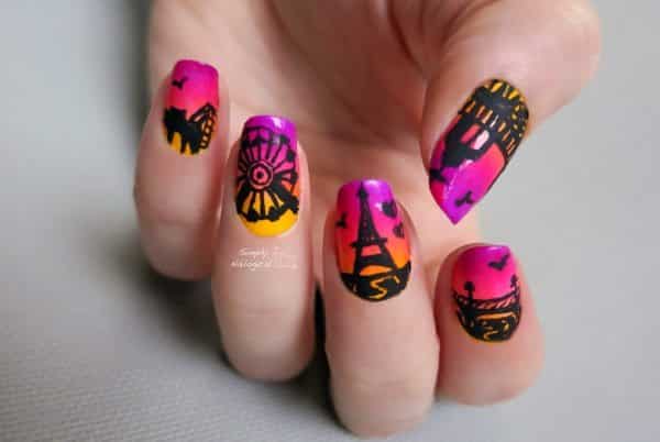 dessins justes d'art d'ongle