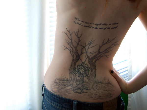 Tatouage nature de topiaire de perte