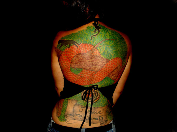 Ολοκληρωμένο Back Nature Tattoo