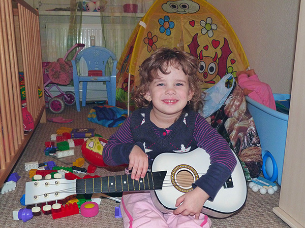 Guitariste en herbe