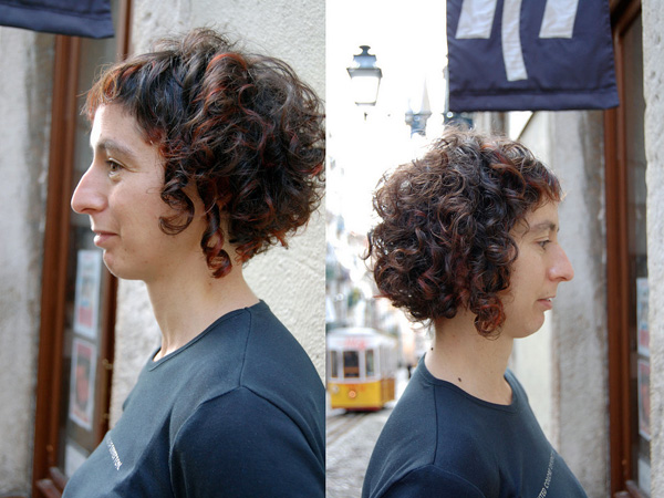 Coupe De Cheveux Boucles Fraîches