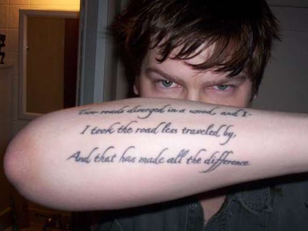 Robert Frost Love Tattoo