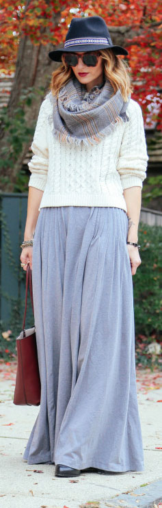 Maxi Φούστα Fall Outfit