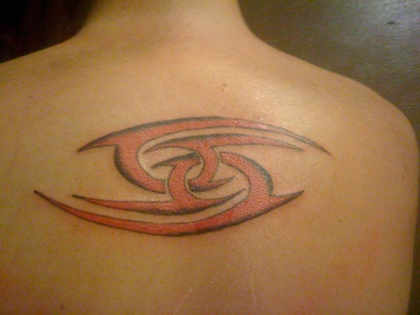 Red Intertwined 69 Tattoo