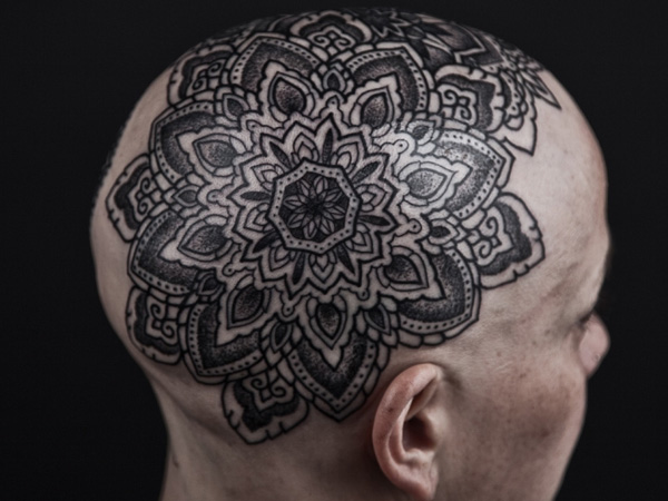 Flower Head Tattoo