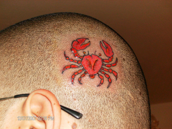 Crabe Rouge Tatouage