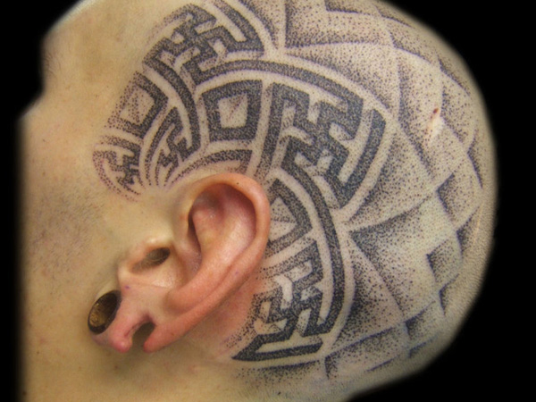 Mazey Head Tattoo