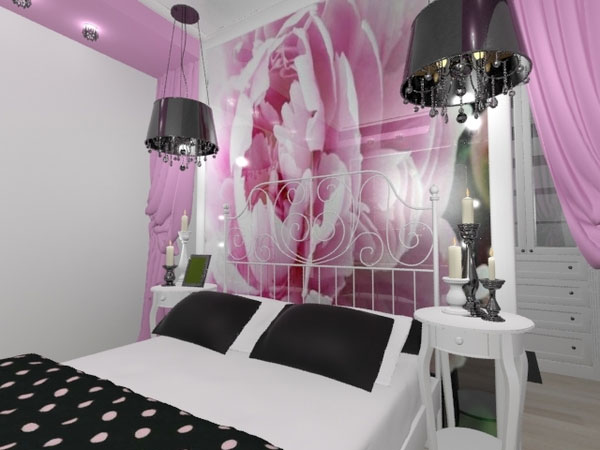 Chambre Rose Et Noir