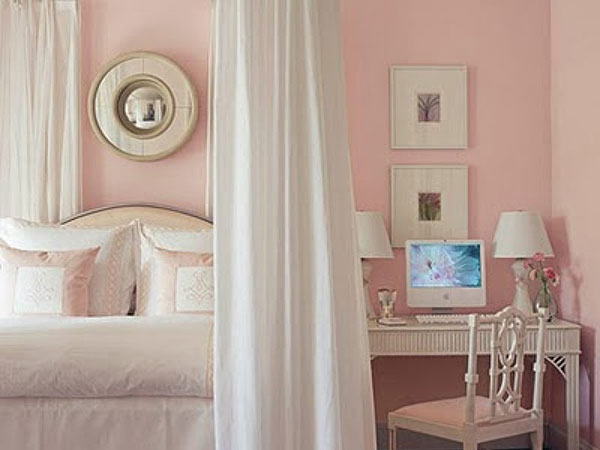 Ιδέα για ρετρό ροζ υπνοδωμάτιο