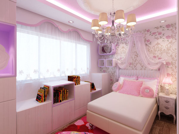 Ροζ ελαφρύ υπνοδωμάτιο