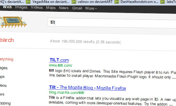 Google Tilt