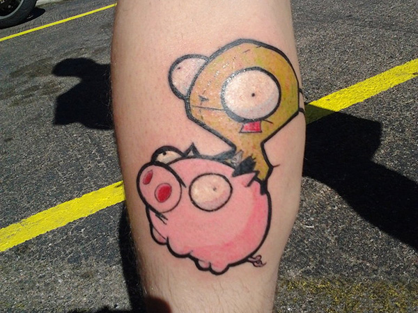 Tatouage De Cochon Mignon