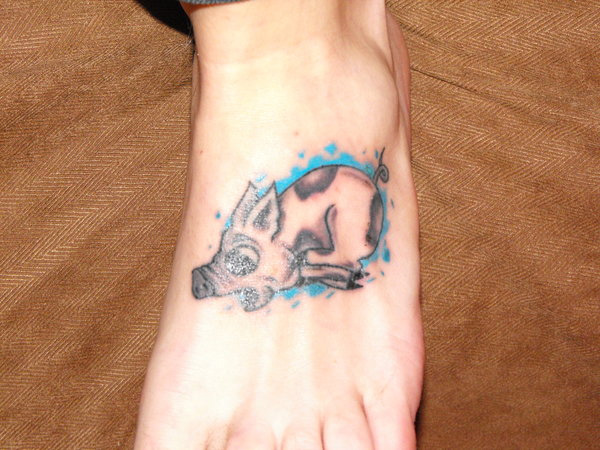 Tatouage De Cochon De Natation