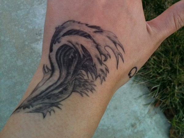 Τατουάζ Dark Water Wave