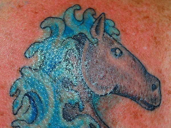Wave Horse Tattoo