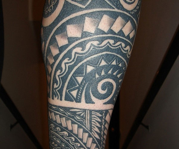 Leg Samoan Tattoo