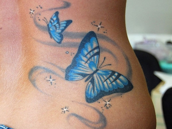 Butterfly Blues Nice Tattoo