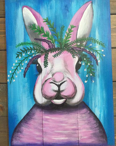 Peinture de lapin de Pâques