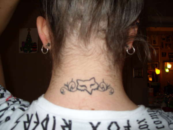 Neck Fox Tattoo