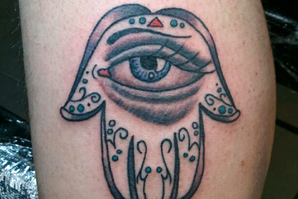 Tatouage Hamsa Oeil